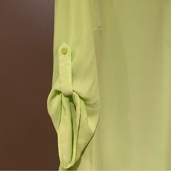Est 1946 Bright Green Top Blouse Size 14/16 - Picture 4 of 8